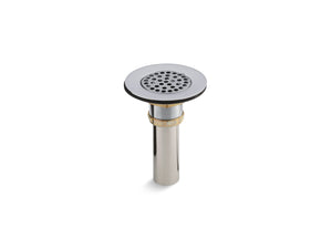 KOHLER K-8807 Brass sink drain and strainer with tailpiece for 3-1/2" to 4" outlet