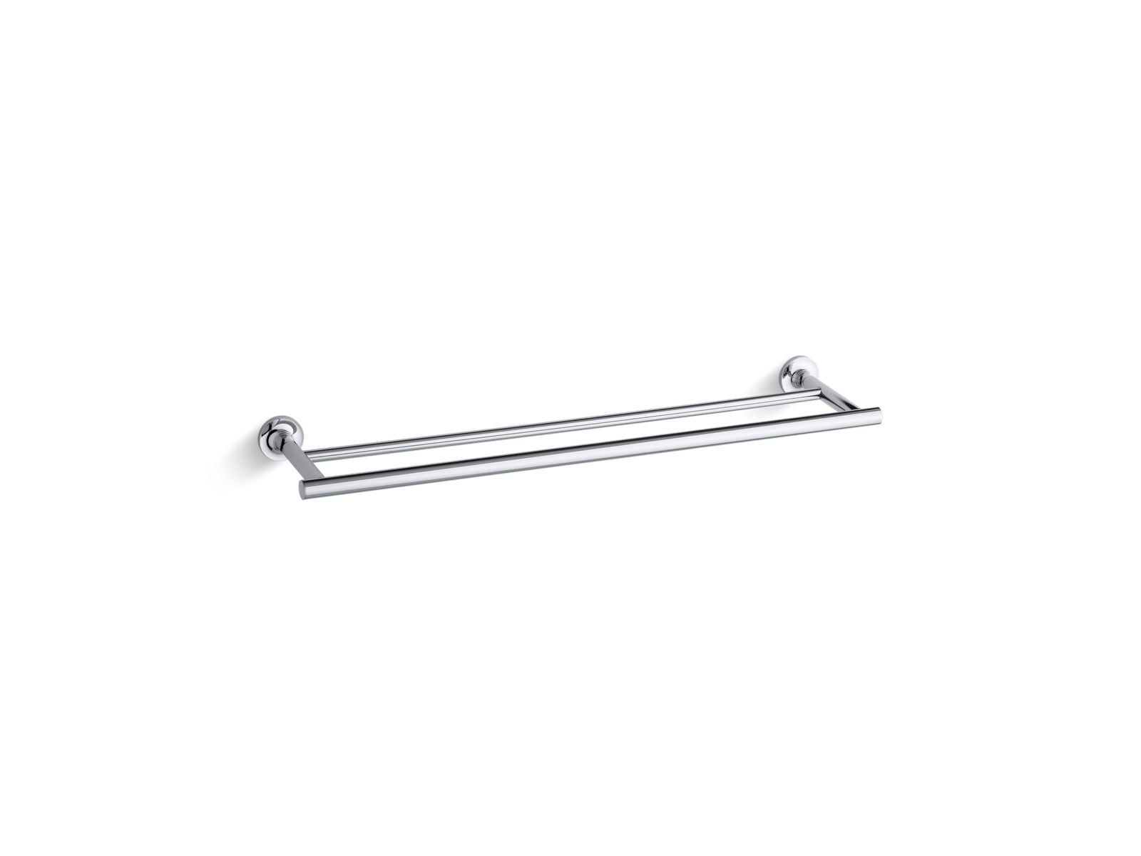 KOHLER Purist 24 in. Double Towel Bar in Polished Chrome