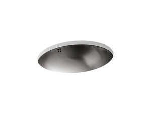 KOHLER K-2609-SU Bachata 20" oval drop-in/undermount bathroom sink