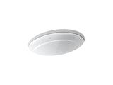 KOHLER K-2824 Serif 20-3/4" oval undermount bathroom sink, no overflow