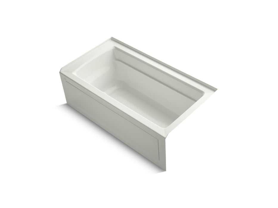 KOHLER K-1122-GHRAW Archer 60" x 32" alcove Heated BubbleMassage air bath with Bask heated surface, right drain