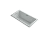KOHLER K-1167-GHW Underscore 60" x 30" drop-in Heated BubbleMassage air bath