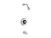 KOHLER K-TS6908-4A Triton Rite-Temp bath and shower valve trim with lever handle, NPT spout and 2.5 gpm showerhead