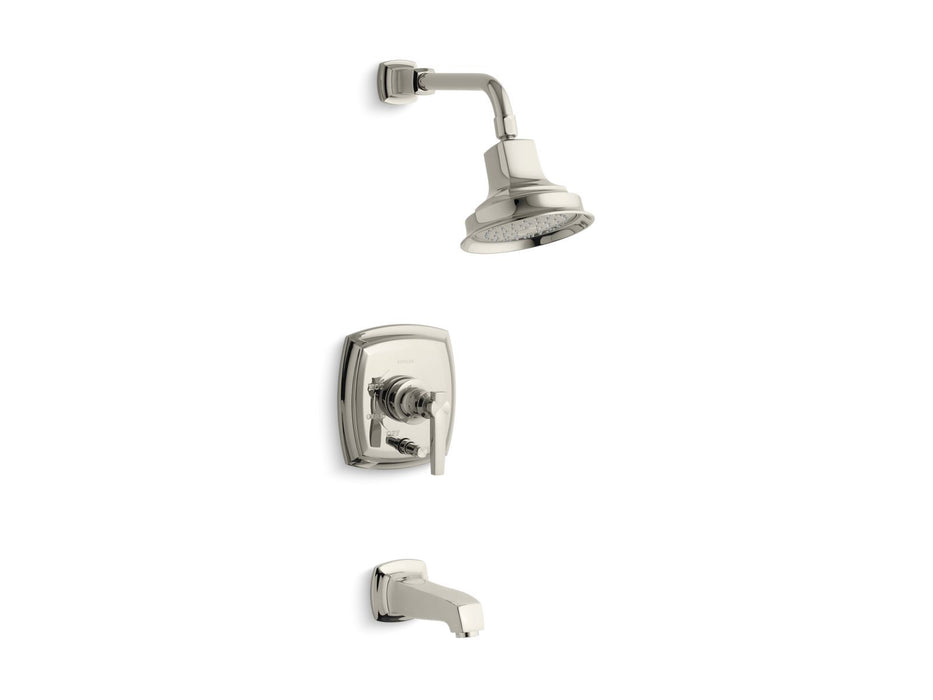 KOHLER K-T16233-4 Margaux Rite-Temp bath and shower trim kit with push-button diverter and lever handle, 2.5 gpm