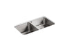KOHLER K-3351 Undertone 31-1/2" undermount double-bowl kitchen sink
