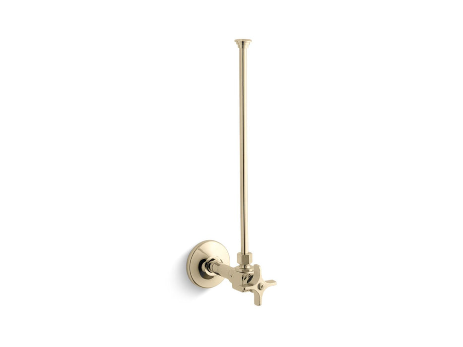 KOHLER 3/8" NPT angle supply with stop and annealed vertical tube