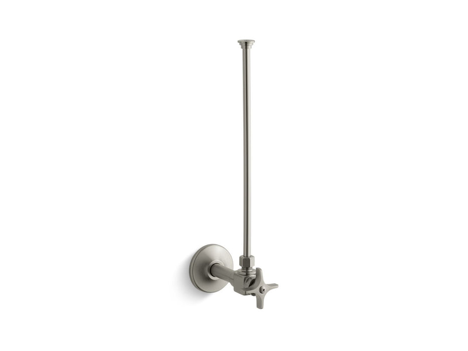 KOHLER 3/8" NPT angle supply with stop and annealed vertical tube
