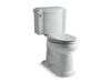 KOHLER Devonshire Two-piece elongated toilet, 1.28 gpf