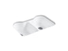 KOHLER K-5818-5U Hartland 33" undermount double-bowl kitchen sink