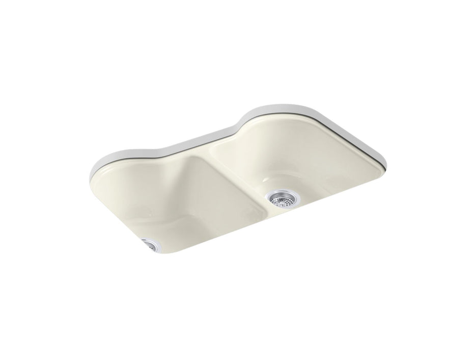 KOHLER K-5818-5U Hartland 33" undermount double-bowl kitchen sink