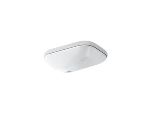 KOHLER K-2890-4U Tahoe 20" rectangular undermount bathroom sink