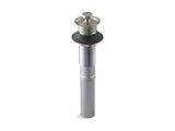 KOHLER K-7127 Bathroom sink drain with non-removable metal stopper and without overflow