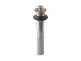 KOHLER K-7127 Bathroom sink drain with non-removable metal stopper and without overflow