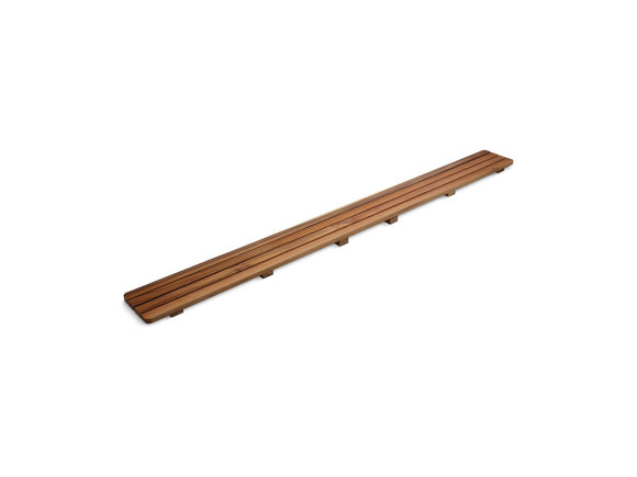 KOHLER K-9337 Groove Teak drain cover 60