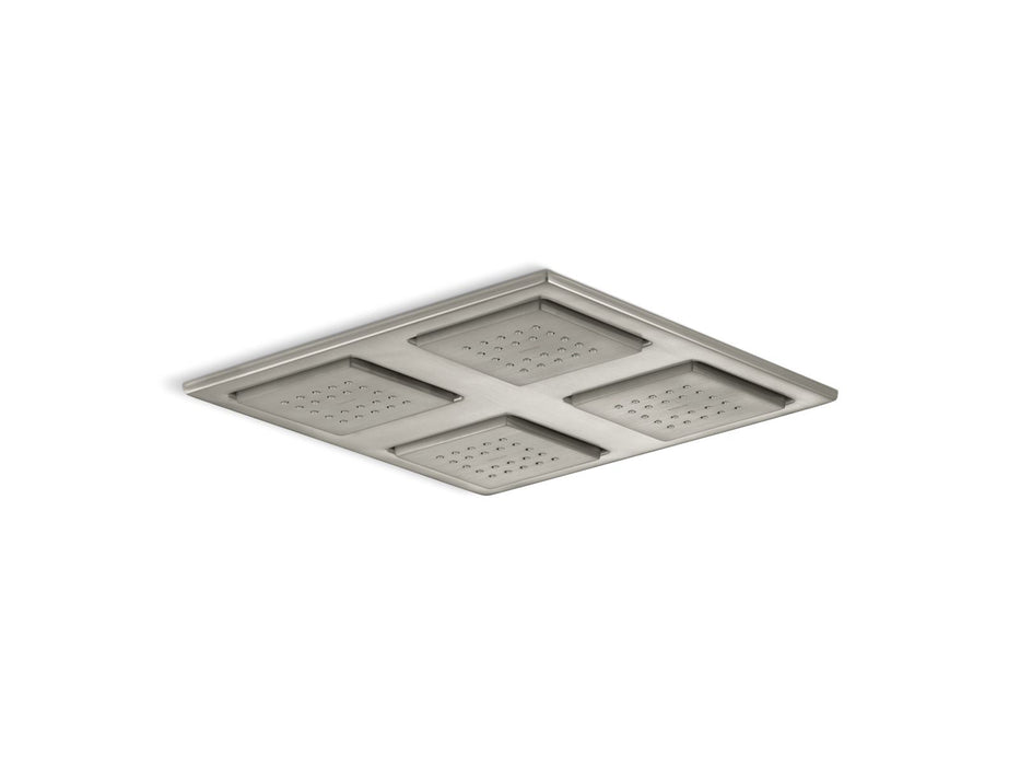 KOHLER WaterTile Rain Overhead shower panel with four 22-nozzle sprayheads