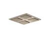 KOHLER WaterTile Rain Overhead shower panel with four 22-nozzle sprayheads