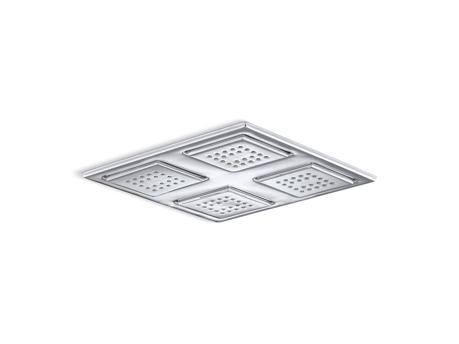KOHLER WaterTile Rain Overhead shower panel with four 22-nozzle sprayheads