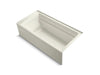 KOHLER K-1125-RAW Archer 72" x 36" alcove bath with Bask heated surface, alcove, right drain
