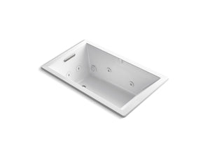 KOHLER K-1849-JH Underscore 60" x 36" drop-in heated whirlpool bath