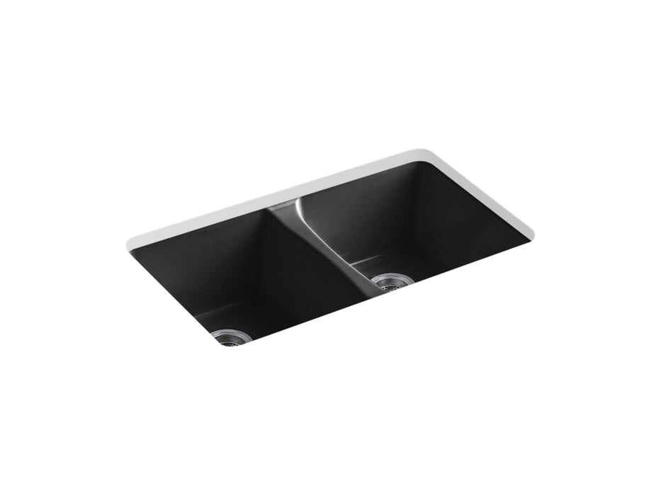 KOHLER K-5873-5U Deerfield 33" undermount double-bowl kitchen sink