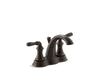 KOHLER K-393-N4 Devonshire Centerset bathroom sink faucet, 1.2 gpm