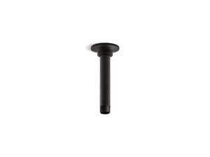 KOHLER K-7394 6" ceiling-mount single-function rainhead arm and flange