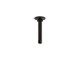 KOHLER K-7394 6" ceiling-mount single-function rainhead arm and flange