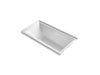 KOHLER K-1167-GHRW Underscore 60" x 30" alcove Heated BubbleMassage air bath with Bask, right drain