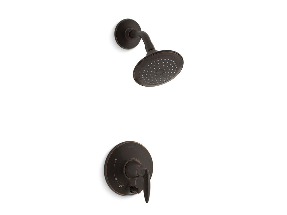 KOHLER K-T45108-4 Alteo Rite-Temp shower trim kit with push-button diverter and lever handle, 2.5 gpm