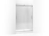 KOHLER K-706008-L Levity Sliding shower door, 74" H x 43-5/8 - 47-5/8" W, with 1/4" thick Crystal Clear glass