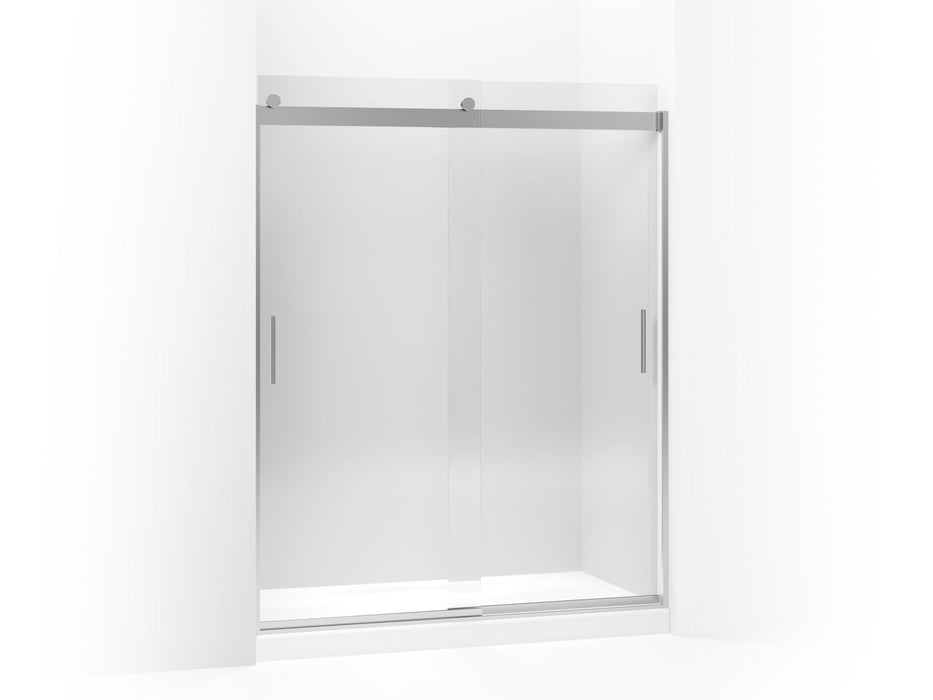 KOHLER K-706009-L Levity Sliding shower door, 74" H x 56-5/8 - 59-5/8" W, with 1/4" thick Crystal Clear glass