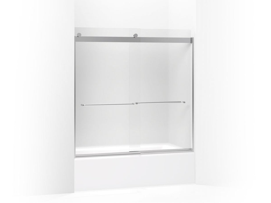 KOHLER K-706005-D3 Levity Sliding bath door, 59-3/4" H x 54 - 57" W, with 1/4" thick Frosted glass