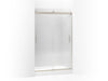 KOHLER K-706008-L Levity Sliding shower door, 74" H x 43-5/8 - 47-5/8" W, with 1/4" thick Crystal Clear glass