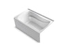 KOHLER K-1239-GHRA Mariposa 60" x 36" alcove Heated BubbleMassage air bath, right drain