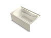 KOHLER K-1239-GHRA Mariposa 60" x 36" alcove Heated BubbleMassage air bath, right drain