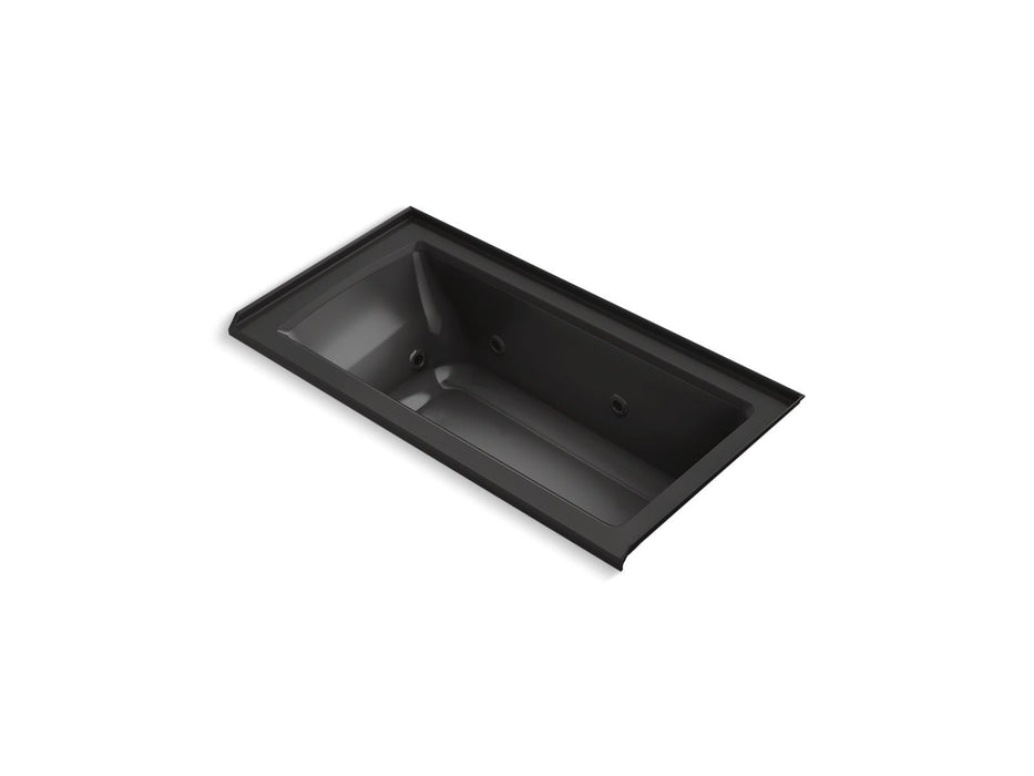 KOHLER K-1947-R Archer 60" x 30" alcove whirlpool bath, right drain