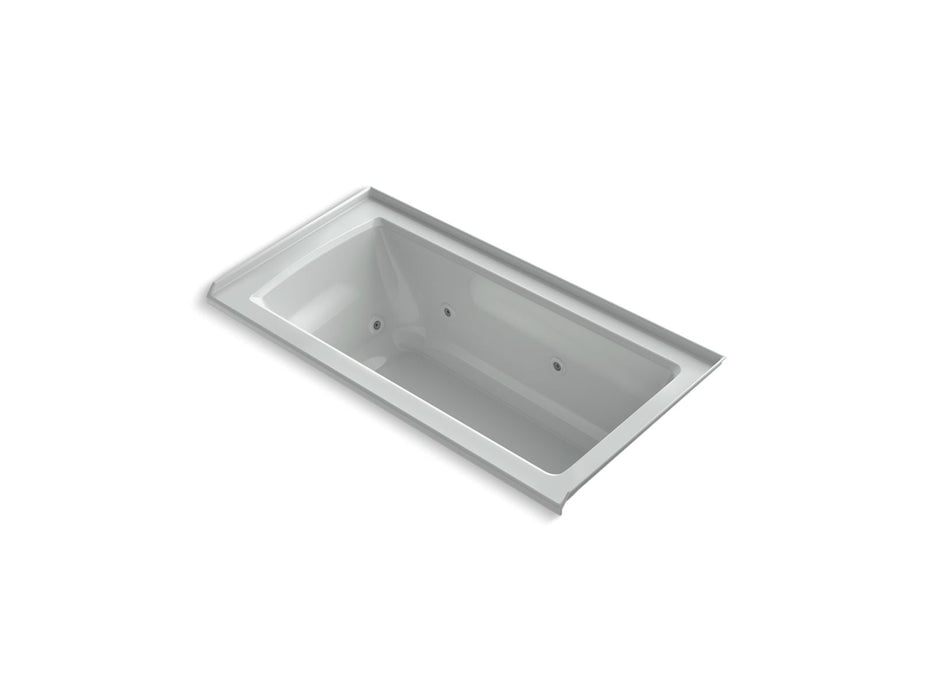 KOHLER K-1947-R Archer 60" x 30" alcove whirlpool bath, right drain