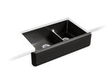 KOHLER K-6427 Whitehaven Smart Divide 35-3/4" undermount double-bowl farmhouse kitchen sink