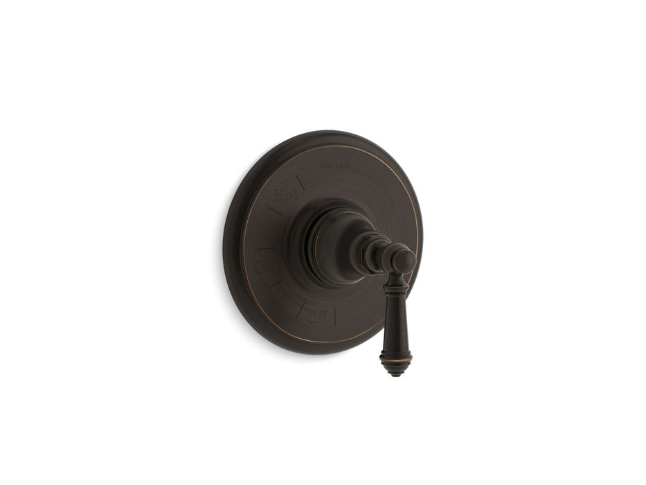 KOHLER K-TS72767-4 Artifacts Rite-Temp valve trim with lever handle