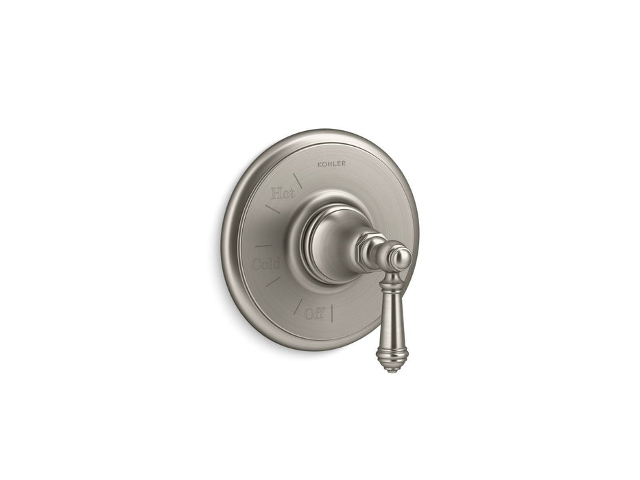KOHLER K-TS72767-4 Artifacts Rite-Temp valve trim with lever handle