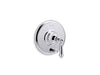 KOHLER K-T72768-4 Artifacts Rite-Temp valve trim with push-button diverter and lever handle