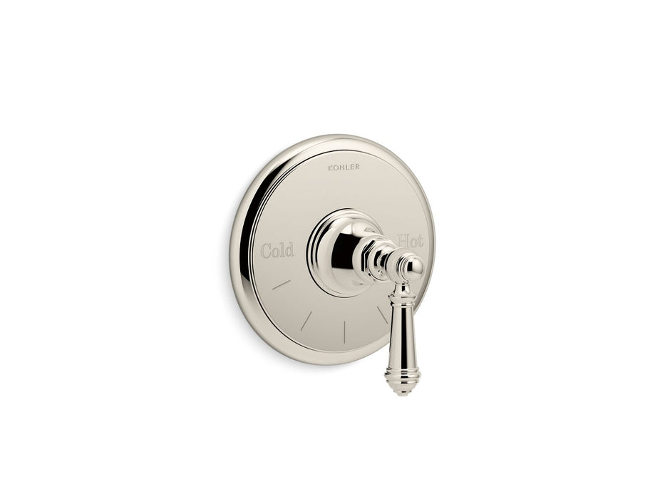 KOHLER K-T72769-4 Artifacts MasterShower temperature control valve trim with lever handle