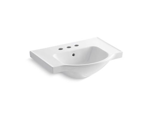 KOHLER K-5248-4 Veer 24" square pedestal bathroom sink