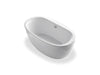 KOHLER K-6369 Sunstruck 65-1/2" x 35-1/2" freestanding bath with fluted shroud