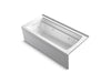 KOHLER K-1949-LAW Archer 66" x 32" alcove whirlpool bath with Bask heated surface, left drain