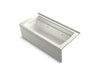 KOHLER K-1949-LAW Archer 66" x 32" alcove whirlpool bath with Bask heated surface, left drain