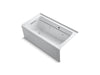 KOHLER K-1122-LAW Archer 60" x 32" alcove whirlpool bath with Bask heated surface, alcove left drain
