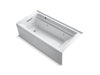 KOHLER K-1124-LAW Archer 72" x 36" alcove whirlpool bath with Bask heated surface, left drain