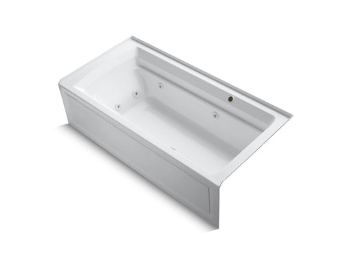 KOHLER K-1124-RAW Archer 72" x 36" alcove whirlpool bath with Bask heated surface, right drain