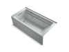 KOHLER K-1124-LAW Archer 72" x 36" alcove whirlpool bath with Bask heated surface, left drain